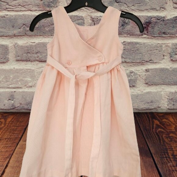 LA PRINCESS VINTAGE 1990'S GIRL PINK SLEEVELESS SUMMER DRESS - SIZE 5 - Picture 4 of 6